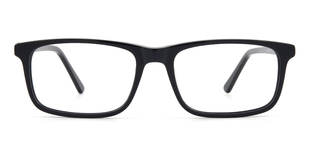 Sheridan Black Rectangle Acetate Eyeglasses