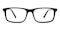 Sheridan Black Rectangle Acetate Eyeglasses
