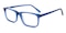 Sheridan Blue Rectangle Acetate Eyeglasses