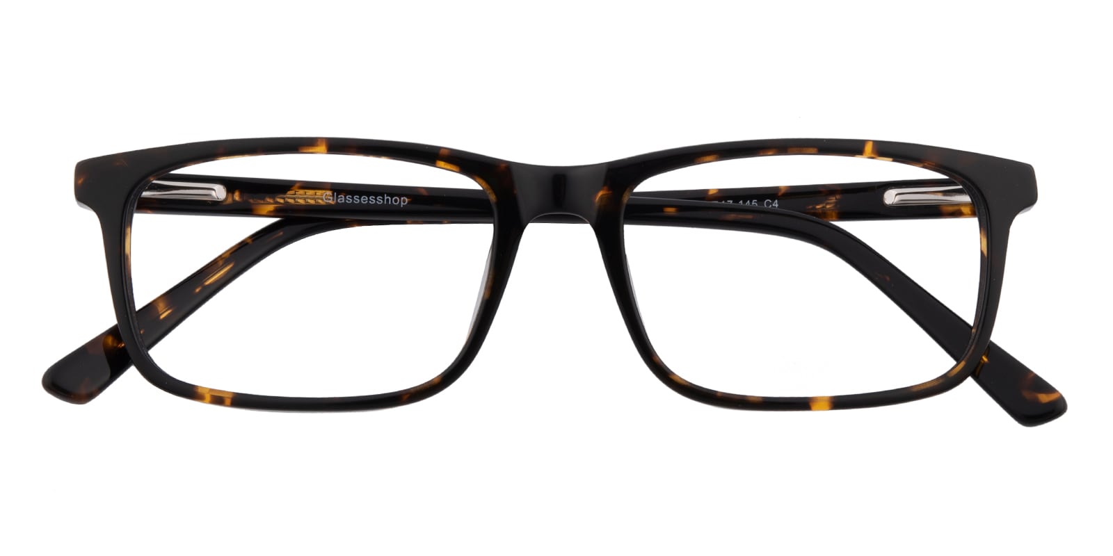 Rectangle Eyeglasses, Full Frame Tortoise Plastic - FZ2018