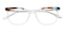 Hoyle Crystal/Brown/Green Cat Eye Acetate Eyeglasses