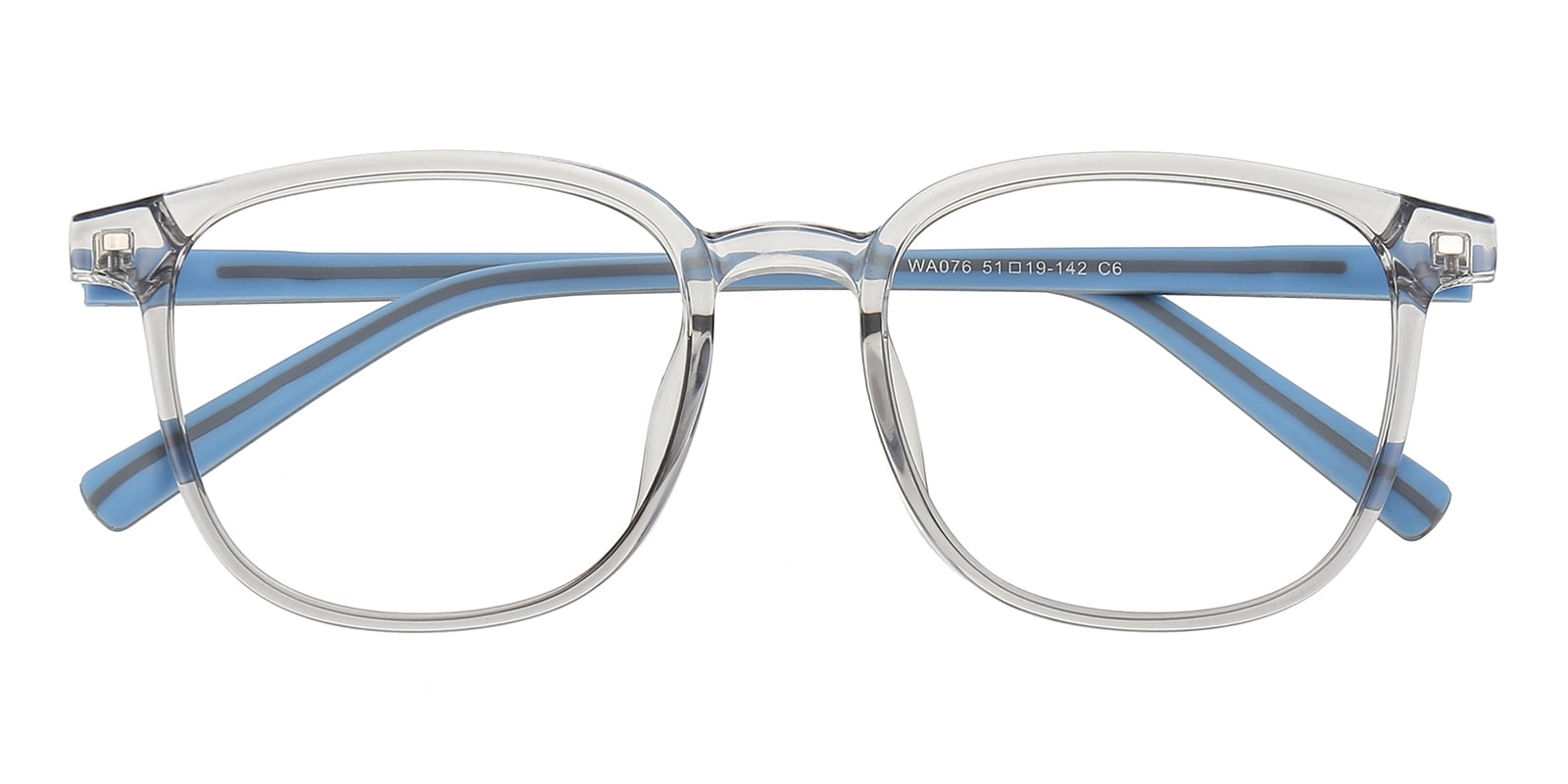 Oval Eyeglasses, Full Frame Gray/Blue TR90|Silica-gel - FP2652