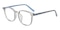 Defender Gray/Blue Oval TR90 Eyeglasses