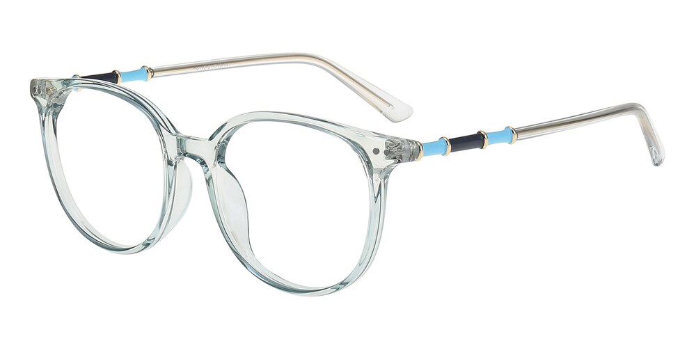 Regina Opal Blue Round TR90 Eyeglasses