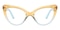Myra Yellow/Opal Blue Cat Eye TR90 Eyeglasses