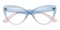 Myra Blue/Purple Cat Eye TR90 Eyeglasses