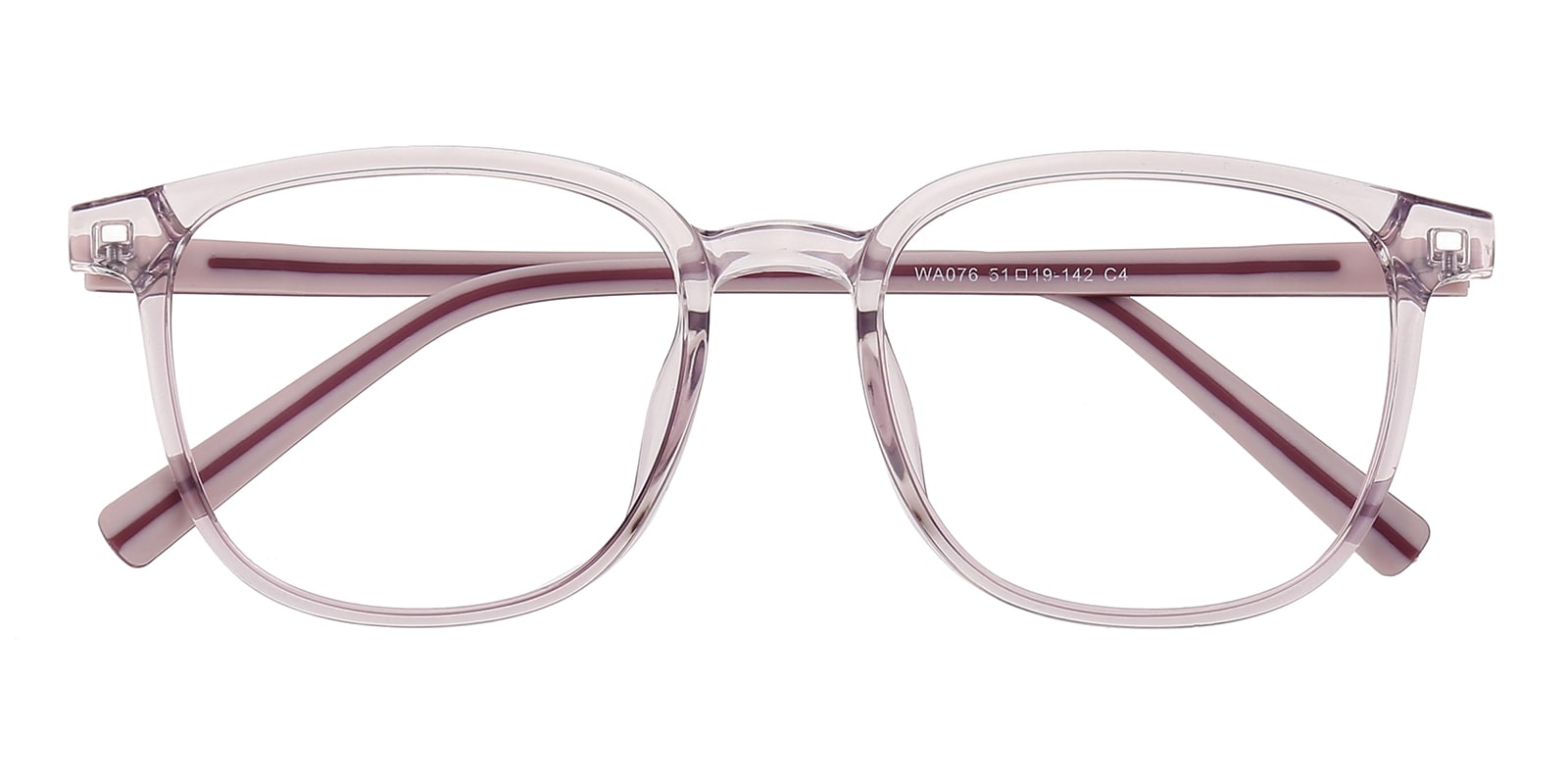 Oval Eyeglasses, Full Frame Crystal/Pink TR90|Silica-gel - FP2650