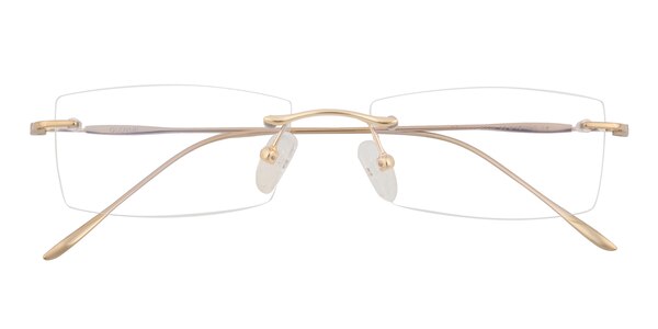 Egbert Golden Rectangle Titanium Eyeglasses