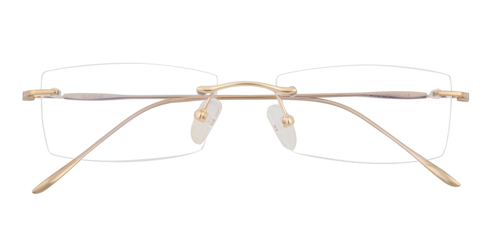 Egbert Golden Rectangle Titanium Eyeglasses