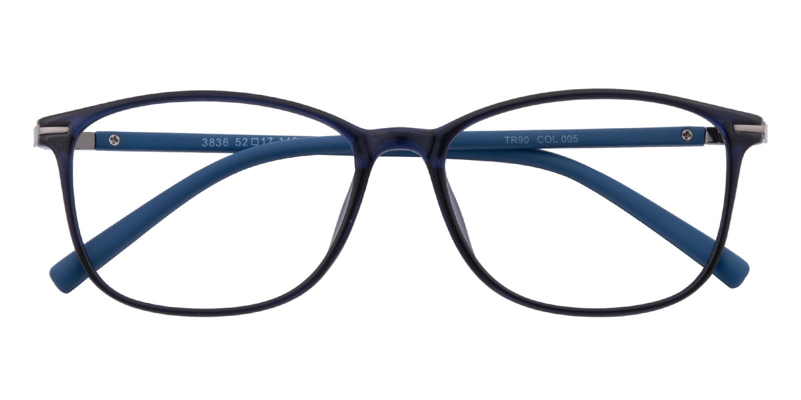 Rectangle Eyeglasses, Full Frame Blue TR90 - FP1806