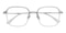 Hopkins Crystal/Silver Polygon Titanium Eyeglasses