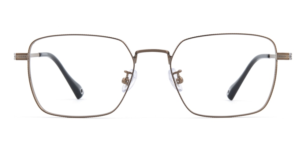 Ingemar Bronze Mist/Brown Rectangle Titanium Eyeglasses