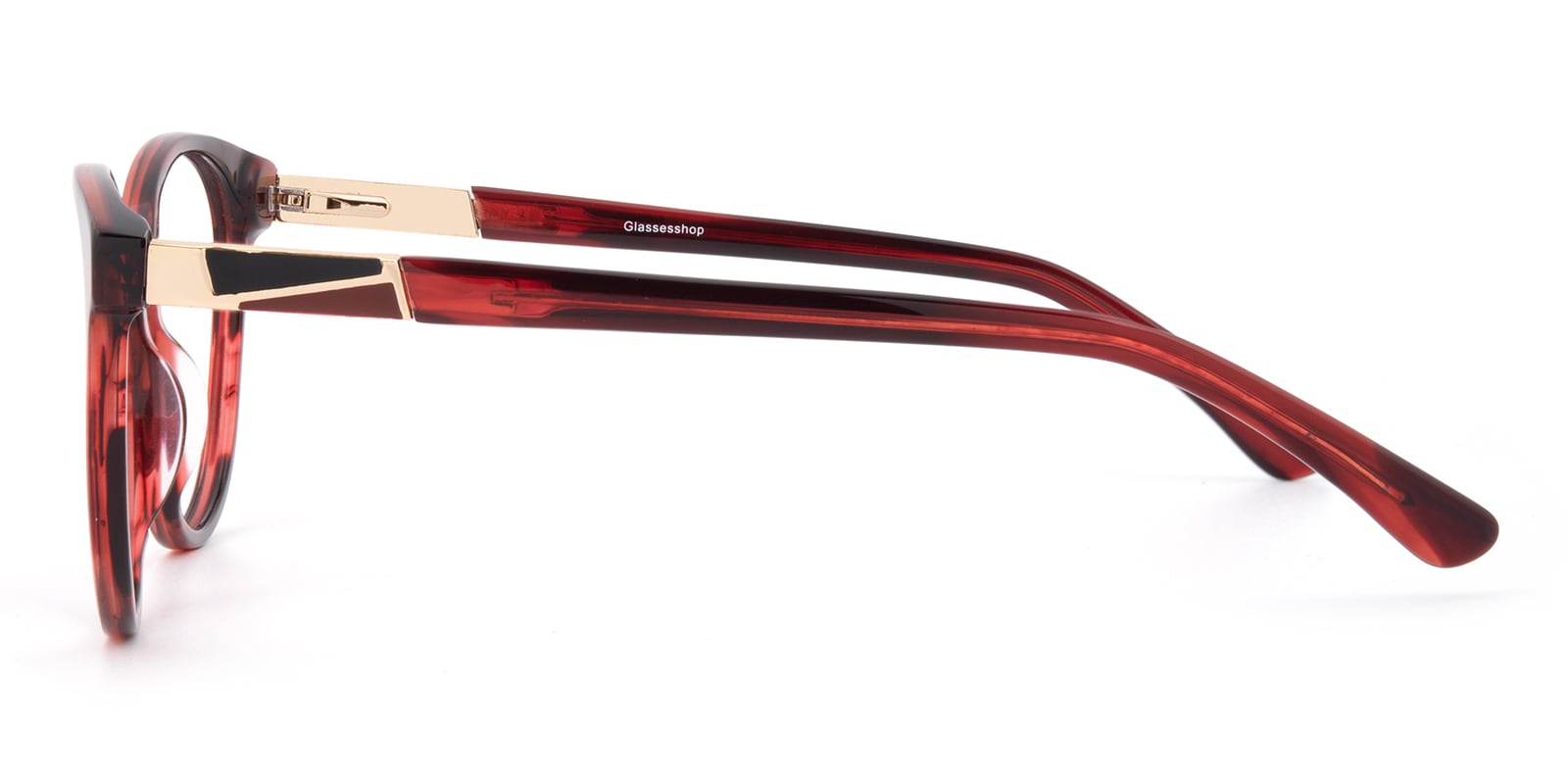 Marquette Oval,Cat Eye Burgundy Eyeglasses | Glassesshop