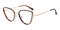 Penny Tortoise/Golden Cat Eye TR90 Eyeglasses