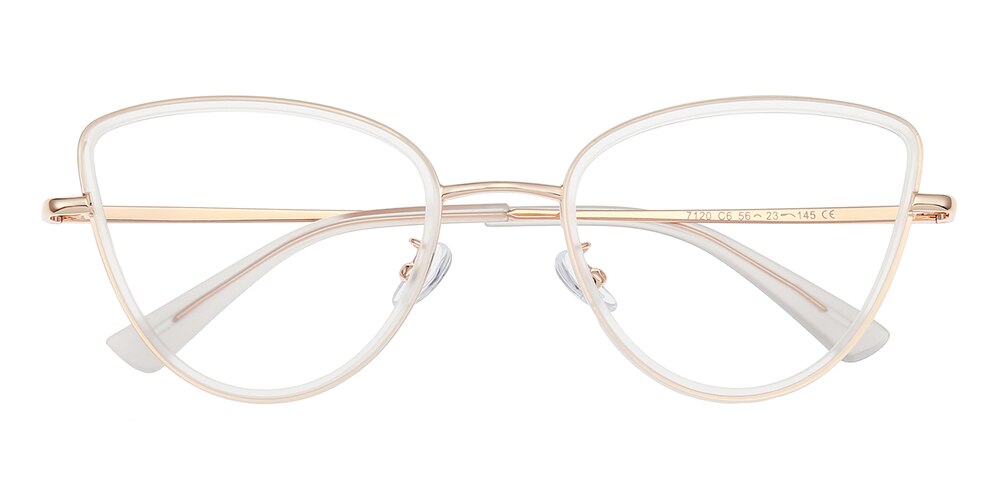 Penny Crystal/Golden Cat Eye TR90 Eyeglasses