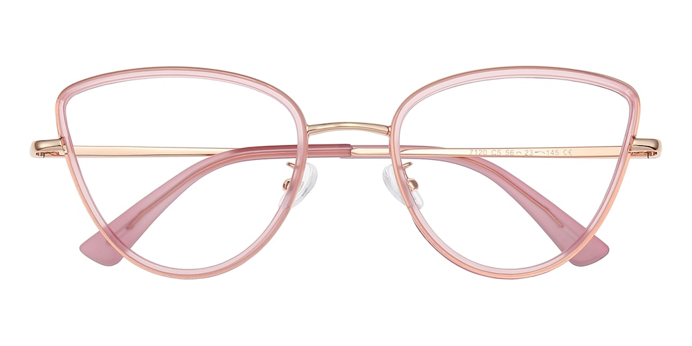 Penny Pink/Golden Cat Eye TR90 Eyeglasses
