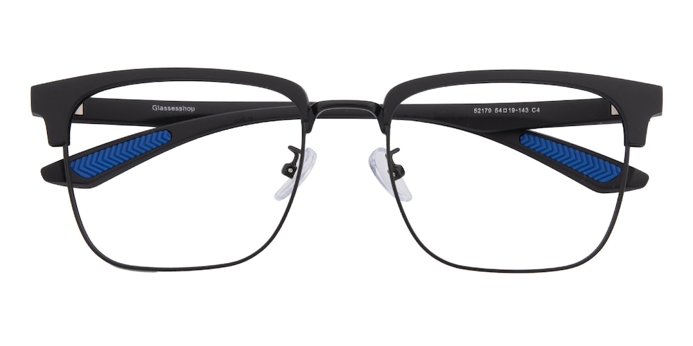 Cleveland Black Rectangle TR90 Eyeglasses