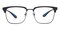 Cleveland Black Rectangle TR90 Eyeglasses
