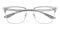 Cleveland Gray/Silver Rectangle TR90 Eyeglasses