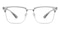 Cleveland Gray/Silver Rectangle TR90 Eyeglasses