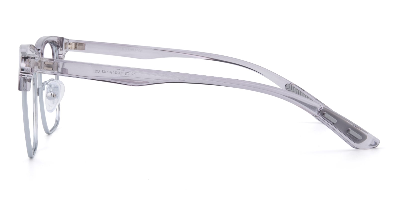 サングラス/メガネ Heyep Silver Frame Side-Logo Glasses XL Vector Sunglasses: Silver Z87+