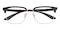 Cleveland Black/Golden Rectangle TR90 Eyeglasses