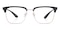 Cleveland Black/Golden Rectangle TR90 Eyeglasses