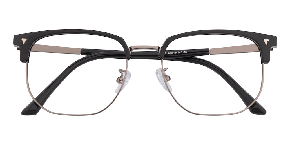 Arlington Black/Gunmetal Square TR90 Eyeglasses