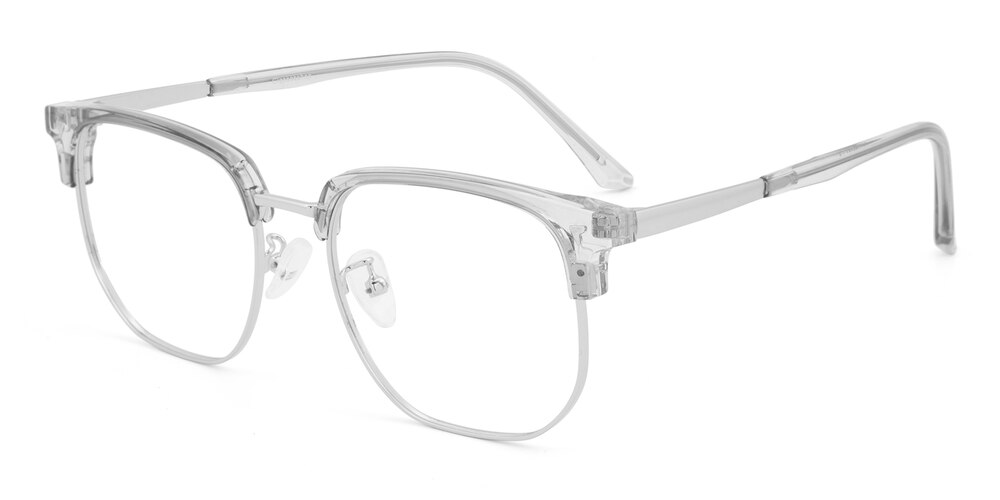 Arlington Gray/Silver Square TR90 Eyeglasses