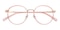 KeyWest Prism Pink/Rose Gold Round Metal Eyeglasses