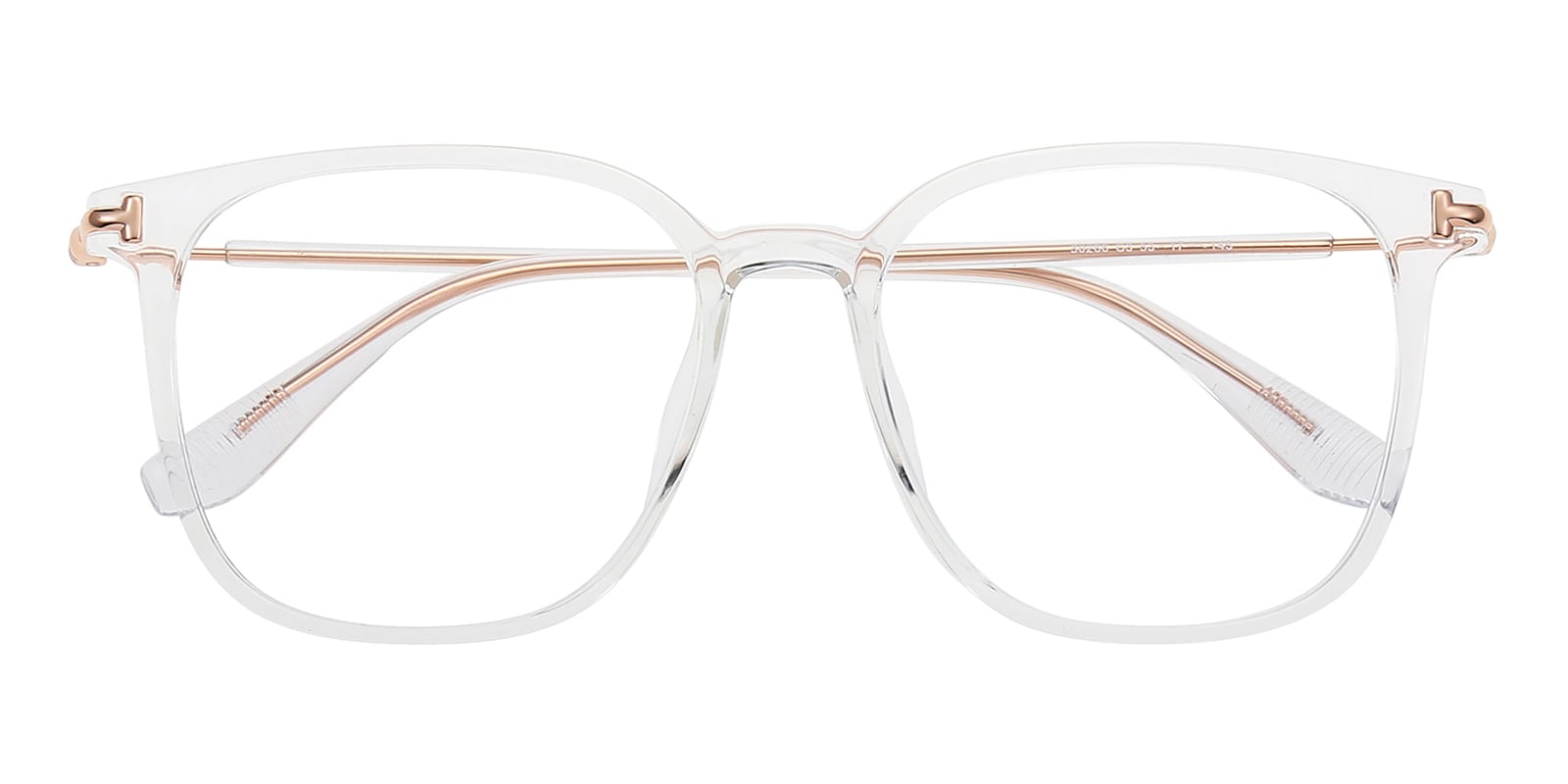 Rose gold store clear glasses