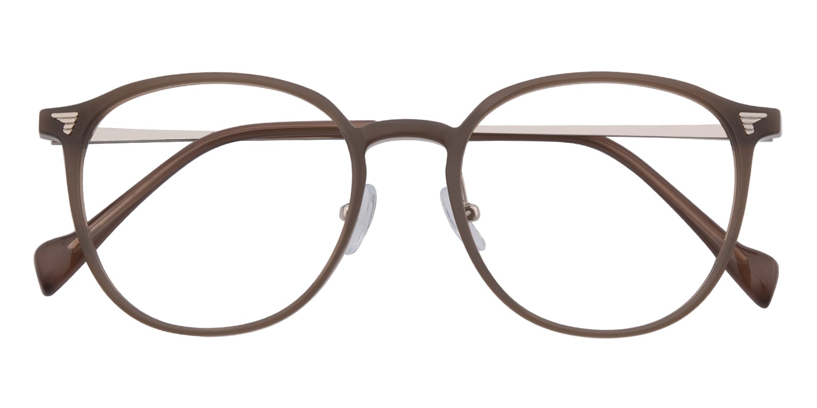 Brown shops round eyeglasses