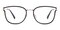 Spencer Black/Rose Gold Cat Eye TR90 Eyeglasses