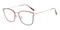 Spencer Cartouche/Rose Gold Cat Eye TR90 Eyeglasses