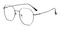Meriden Gunmetal Polygon Metal Eyeglasses