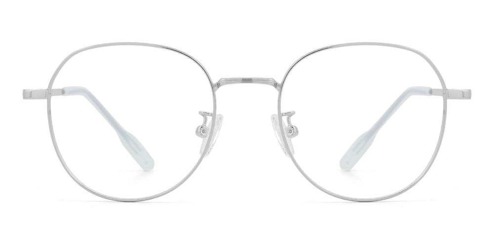 Mentor Silver Round Metal Eyeglasses