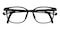 Uriah Black Rectangle TR90 Eyeglasses