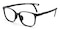 Uriah Black Rectangle TR90 Eyeglasses