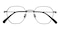 Perce Gunmetal Polygon Metal Eyeglasses