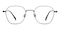 Perce Gunmetal Polygon Metal Eyeglasses