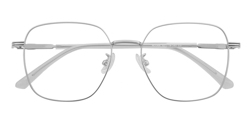 Panama Silver Square Metal Eyeglasses