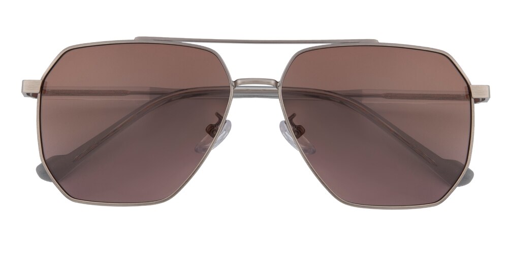 Laurel Gunmetal/Crystal Aviator Metal Sunglasses