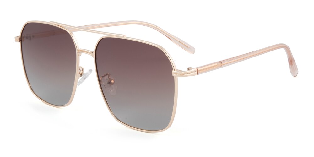Durham Golden Aviator Metal Sunglasses