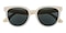 Betty Buttercream Cat Eye Plastic Sunglasses