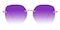 Davenport Purple Polygon Metal Sunglasses
