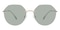 Alpharetta Golden Polygon Metal Sunglasses