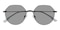 Alpharetta Black Polygon Metal Sunglasses