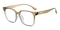 FortMyers Brown/Gray Square TR90 Eyeglasses