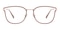 Edwina Cartouche/Rose Gold Cat Eye TR90 Eyeglasses