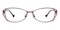 Gina Purple Oval Metal Eyeglasses